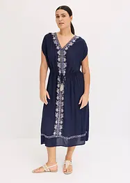 Robe midi bohème avec broderie, bonprix