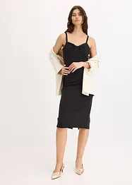Robe midi ajustée, bonprix