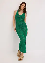 Robe longue aspect crochet, bonprix