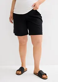 Short de grossesse 2en1 avec bandeau à rabattre, en lin et coton, bonprix