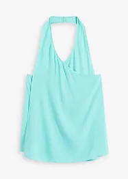 Top à dos nu en viscose texturée, bonprix