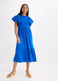 Robe en jersey à motif ajouré en viscose douce et extensible, bonprix