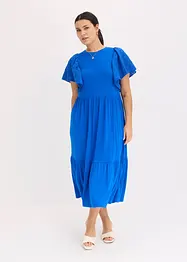 Robe en jersey à motif ajouré en viscose douce et extensible, bonprix