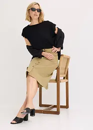 T-shirt en viscose avec dentelle, bonprix