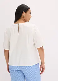 Blouse manches courtes à dentelle, bonprix