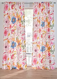 Voilage à imprimé floral en polyester recyclé (1 pce), bonprix