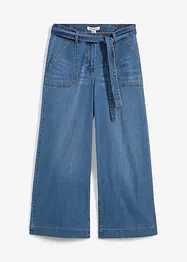 Jean large raccourci, taille haute élastiquée, bonprix