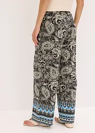 Pantalon palazzo doux en viscose extensible, bonprix