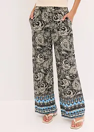 Pantalon palazzo doux en viscose extensible, bonprix