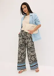 Pantalon palazzo doux en viscose extensible, bonprix