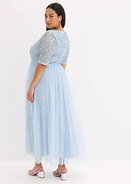 Robe longue avec haut brodé de sequins, bonprix