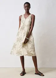 Robe midi en ramie, bonprix
