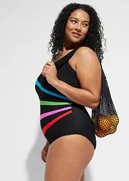 Maillot 1 pièce sculptant, maintien fort, à empiècements, bonprix