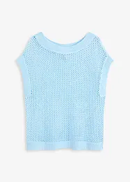 Pull en grosse maille ajourée avec fil brillant, bonprix