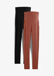 Lot de 2 leggings de grossesse avec coton, bonprix