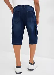 Bermuda cargo en jean, coupe loose, bonprix