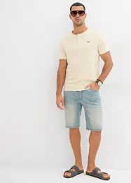 Bermuda en jean extensible avec entrejambe renforcé, Regular, bonprix