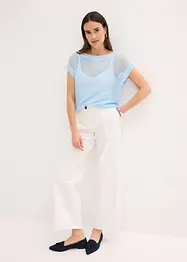 Pull en grosse maille ajourée avec fil brillant, bonprix