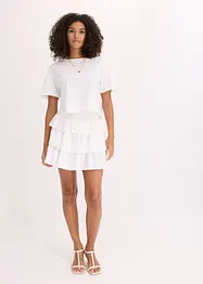 Mini-jupe 100% coton, bonprix