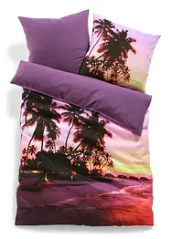 Parure de lit réversible motif plage, bonprix