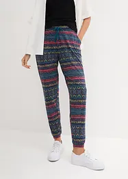 Pantalon en jersey imprimé, bonprix