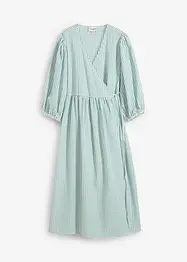 Robe portefeuille en matière texturée, bonprix