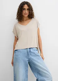 T-shirt fluide oversize en viscose mélangée, bonprix