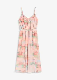 Robe à fines bretelles et volant, bonprix