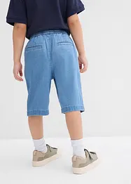Bermuda en jean Regular à taille élastiquée, bonprix