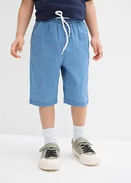 Bermuda en jean Regular à taille élastiquée, bonprix