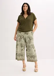 Pantalon en jersey à imprimé paisley, bonprix