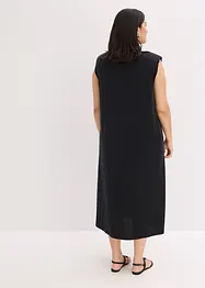 Robe en jersey piqué de viscose avec épaulettes, bonprix