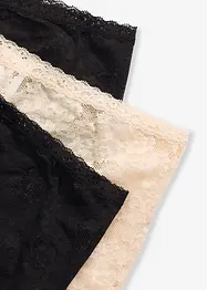 Lot de 3 boxers femme en dentelle, bonprix