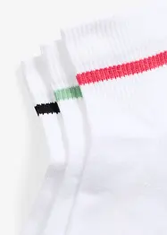 Lot de 3 paires de chaussettes de tennis courtes avec coton et semelle en éponge, bonprix
