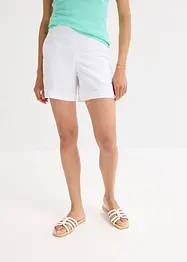 Short en lin mélangé, taille élastiquée, bonprix
