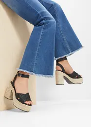 Sandales à talons et plateformes, bonprix