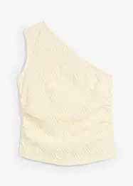 Top asymétrique en matière texturée, bonprix