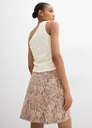 Top asymétrique en matière texturée, bonprix