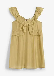 Robe courte et transparente à volants, bonprix