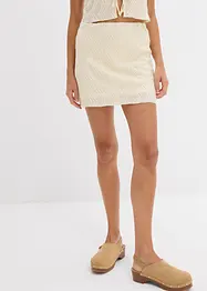 Mini-jupe texturée, bonprix
