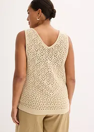 Top en maille ajourée, bonprix