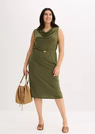 Robe en jersey avec ceinture (ens. 2 pces), bonprix