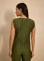 Top en jersey plissé, bonprix