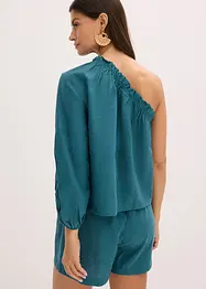Blouse asymétrique en lin mélangé, bonprix