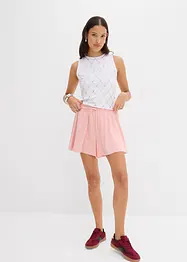 Short taille élastiquée esprit tennis, bonprix