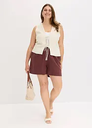 Short en lin mélangé, bonprix
