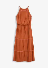 Robe longue avec empiècements au crochet, bonprix