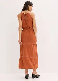 Robe longue avec empiècements au crochet, bonprix