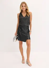 Crop top au décolleté plongeant, bonprix