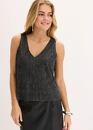 Crop top au décolleté plongeant, bonprix